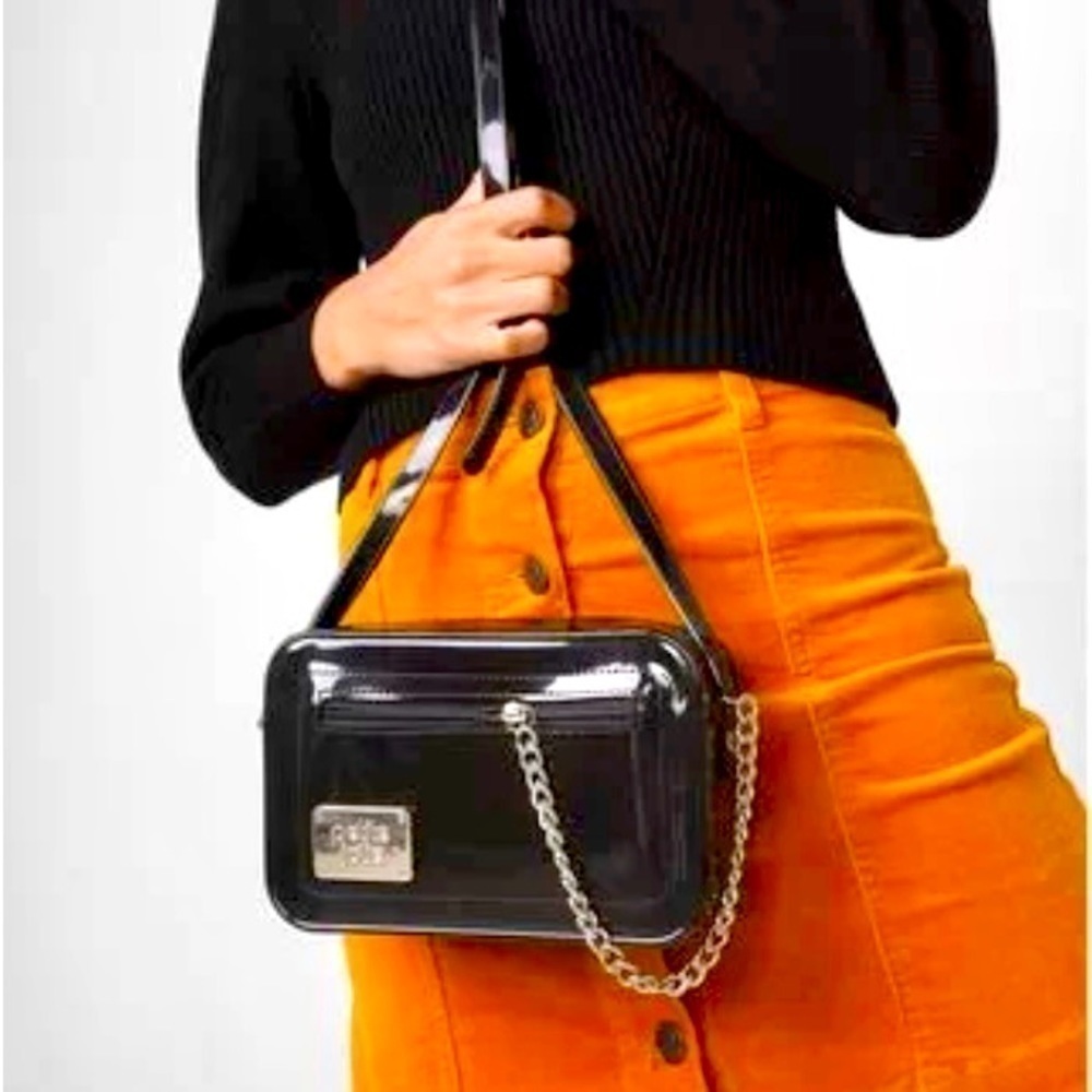 Petite Jolie Black Chain Bag NWOT